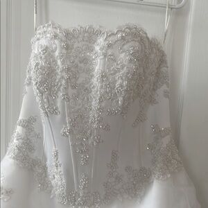 SOLD David's Bridal White Wedding Dress